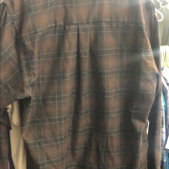 DIXXON “Calico” Men's Casual Button Down Flannel Shirt - Brown Plaid - Picture 4 of 4